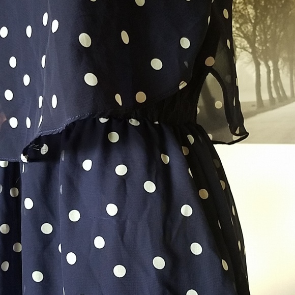 Blue polka dot dress - Picture 3 of 6